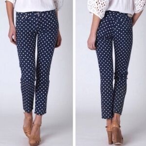 AG The Steve Ankle Slim Straight Polka Dot Jeane SZ 30